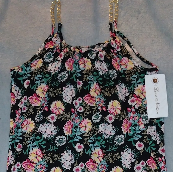 Chain Straps Floral Dress - Picture 5 of 6